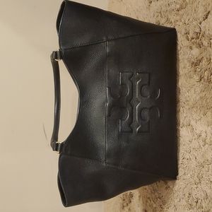Tory Burch Black Leather Tote
